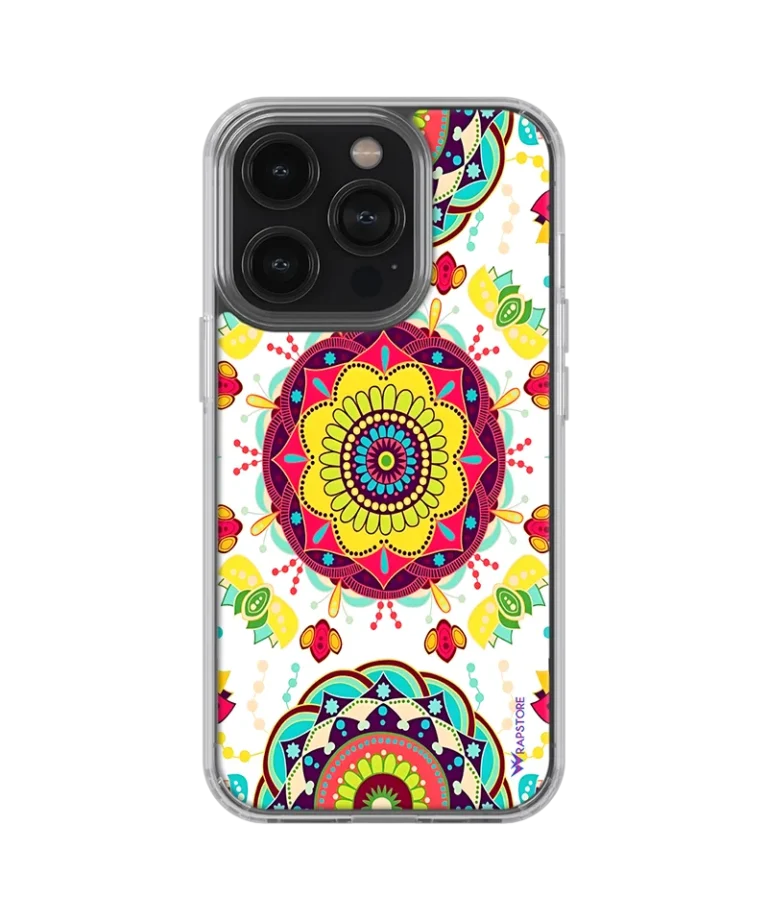 Round Rangoli Silicone Case