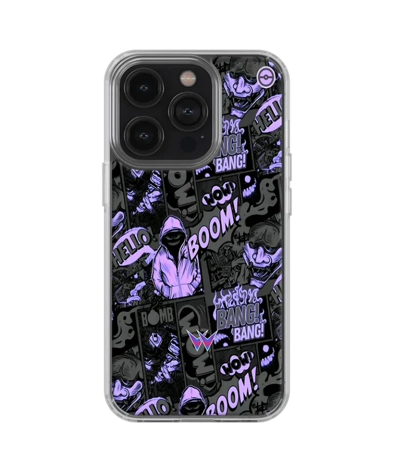 Purple Boom Silicone Case