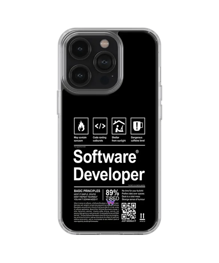 Software Developer Silicone Case
