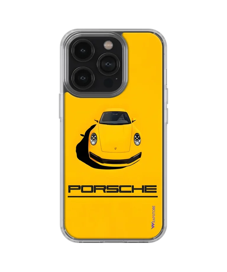 Porsche Yellow Silicone Case