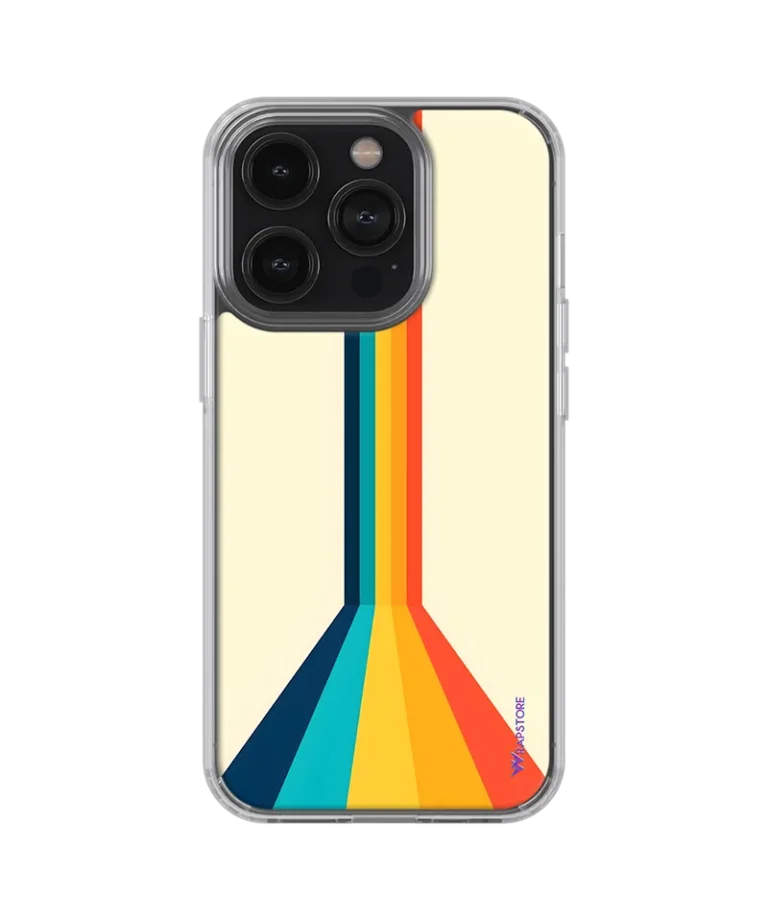 Rainbow lines Silicone Case
