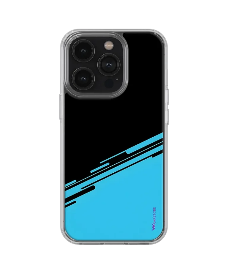 Blue and Black Silicone Case