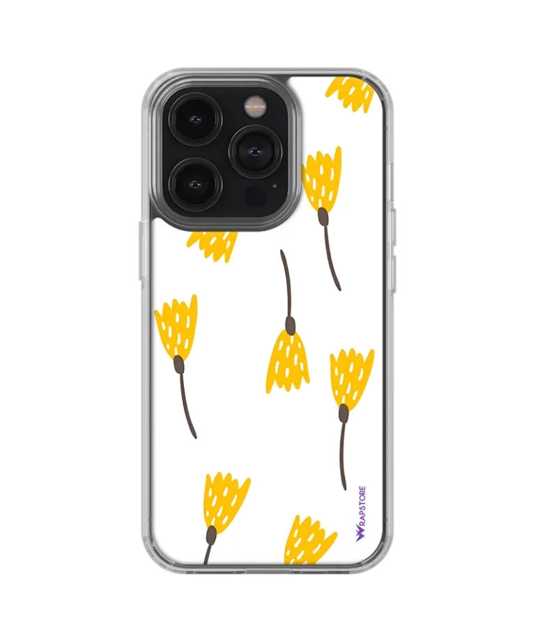 Yellow Petals Silicone Case