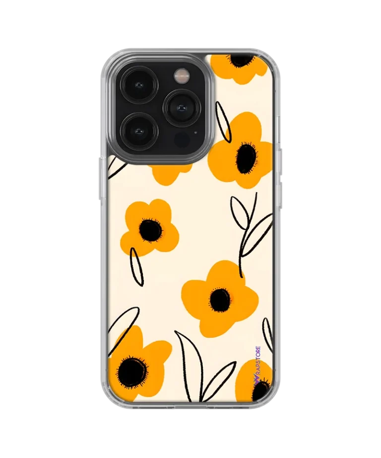 Golden Bloom Silicone Case