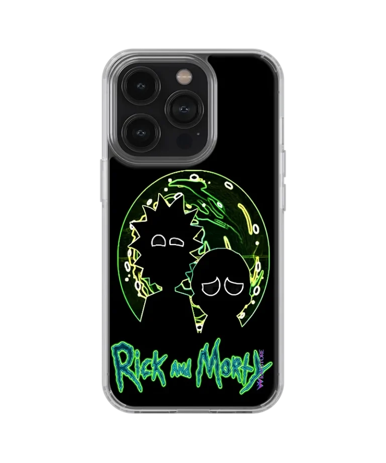 Rick Morty Dark Silicone Case