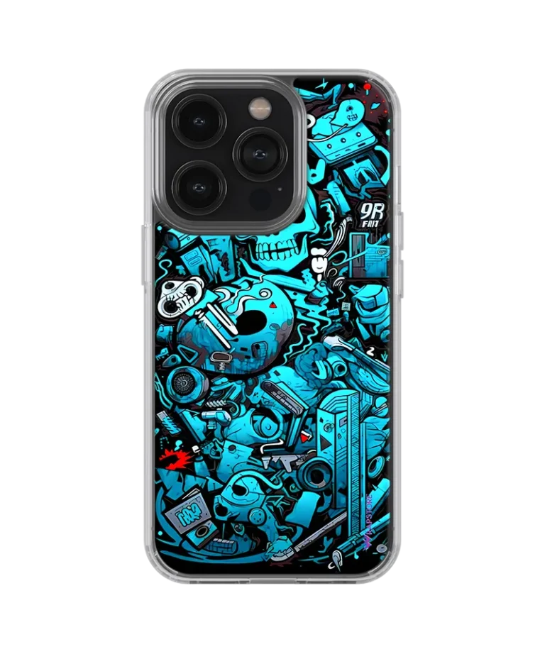 Neon Skulls Silicone Case